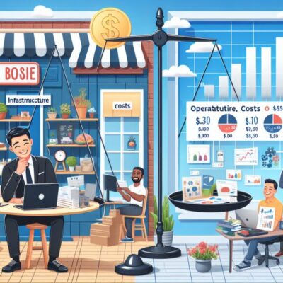 comparacion de costos de infraestructura negocios fisicos vs digitales