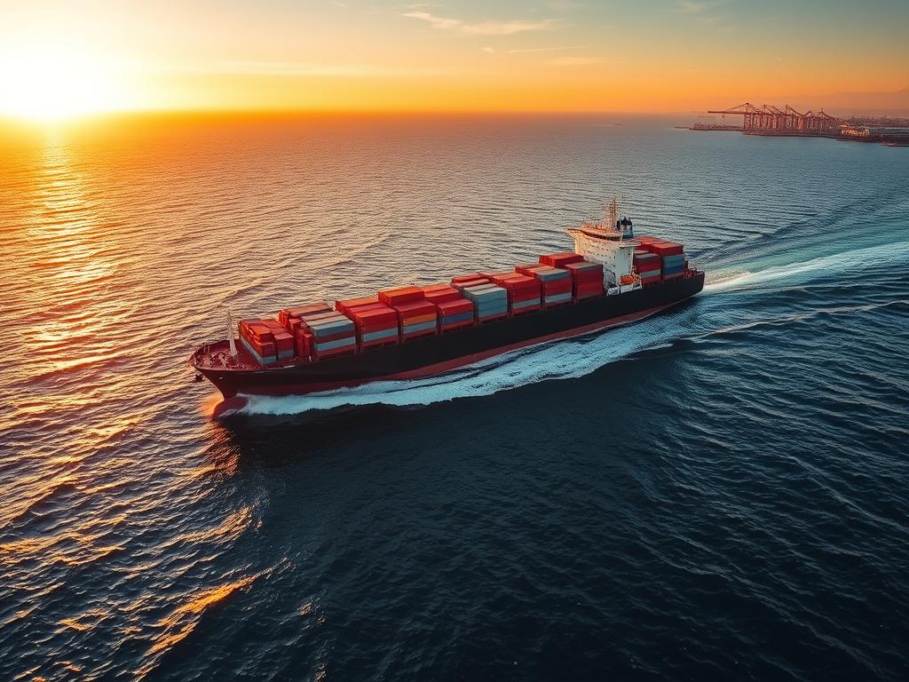 Transporte marítimo para la exportación de vino