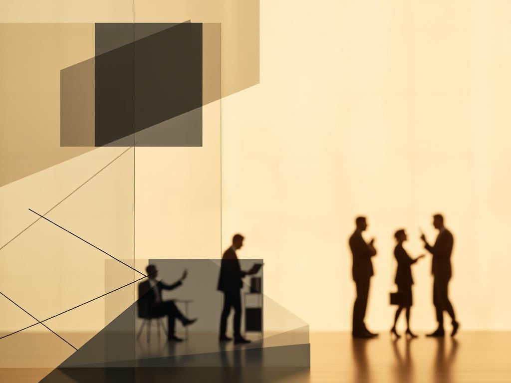 A modern, minimalist composition capturing the advantages of ETFs (Exchange Traded Funds). In the foreground, a clean, geometric design featuring overlapping transparent shapes and lines, symbolizing the diverse investment opportunities and flexibility of ETFs. The middle ground showcases silhouettes of people making strategic investment decisions, reflecting the accessibility and cost-effectiveness of ETFs. The background features a soft, gradient backdrop with a subtle texture, creating a sense of depth and professionalism. Warm, natural lighting illuminates the scene, conveying a sense of clarity and confidence in ETF investing. The overall mood is one of sophistication, simplicity, and the empowerment of modern financial instruments. A modern, minimalist composition capturing the advantages of ETFs (Exchange Traded Funds). In the foreground, a clean, geometric design featuring overlapping transparent shapes and lines, symbolizing the diverse investment opportunities and flexibility of ETFs. The middle ground showcases silhouettes of people making strategic investment decisions, reflecting the accessibility and cost-effectiveness of ETFs. The background features a soft, gradient backdrop with a subtle texture, creating a sense of depth and professionalism. Warm, natural lighting illuminates the scene, conveying a sense of clarity and confidence in ETF investing. The overall mood is one of sophistication, simplicity, and the empowerment of modern financial instruments.
