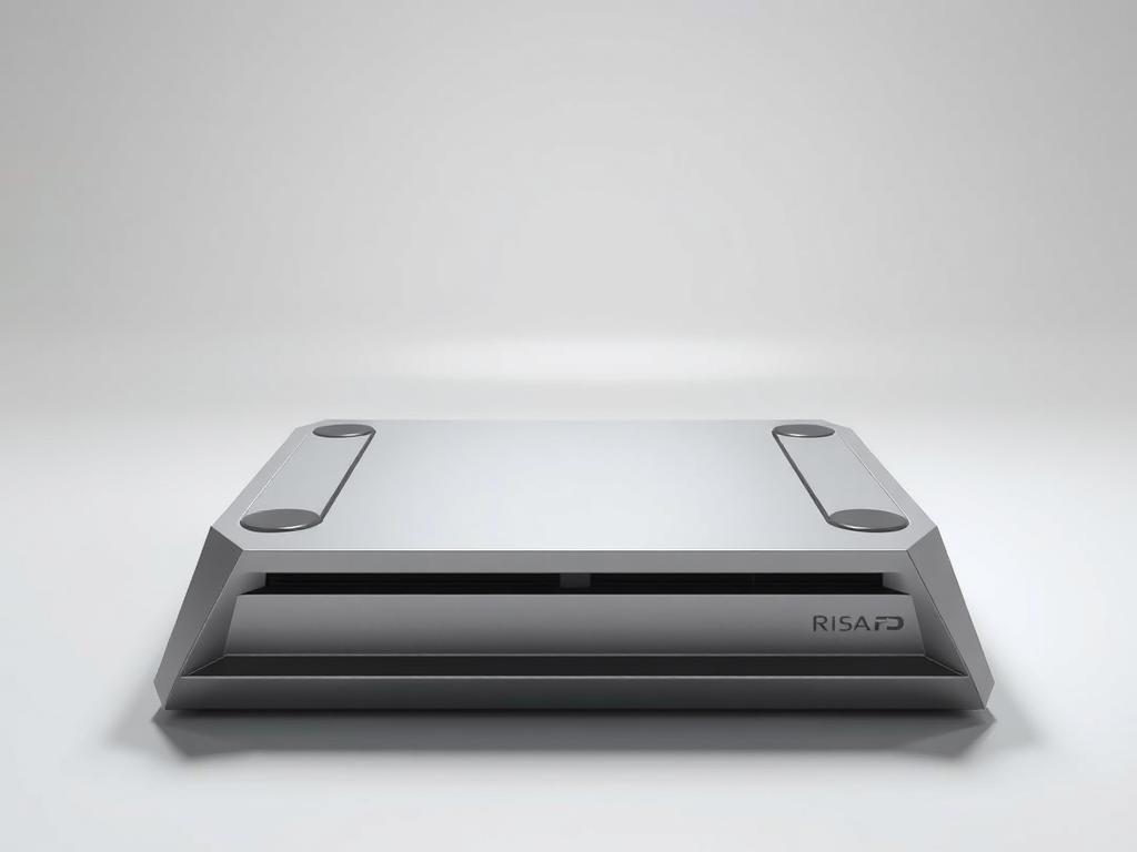 A detailed, high-resolution 3D rendering of a video game platform, shown in a well-lit, studio environment. The platform features a sleek, modern design with a smooth, metallic surface and sharp, angular edges. The platform is slightly elevated, casting a subtle shadow on the surface below. The lighting is bright and evenly distributed, creating a sense of depth and dimensionality. The camera angle is positioned slightly above the platform, providing a clear, unobstructed view of its features. The overall mood is one of sophistication and technological prowess, conveying the idea of a premium, high-quality gaming experience. A detailed, high-resolution 3D rendering of a video game platform, shown in a well-lit, studio environment. The platform features a sleek, modern design with a smooth, metallic surface and sharp, angular edges. The platform is slightly elevated, casting a subtle shadow on the surface below. The lighting is bright and evenly distributed, creating a sense of depth and dimensionality. The camera angle is positioned slightly above the platform, providing a clear, unobstructed view of its features. The overall mood is one of sophistication and technological prowess, conveying the idea of a premium, high-quality gaming experience.
