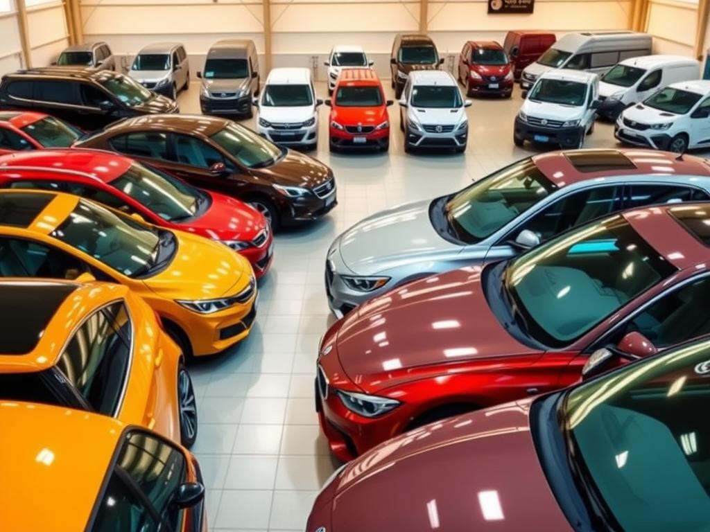 A diverse fleet of vehicles parked in a well-lit showroom, their sleek curves and gleaming exteriors catching the eye. In the foreground, a line of sedans and hatchbacks in a range of vibrant colors, their interiors visible through the large windows. In the middle ground, a group of SUVs and crossovers, their commanding presence commanding attention. In the background, a row of commercial vans and pickup trucks, ready to tackle any task. The lighting is warm and inviting, casting a soft glow over the scene, conveying a sense of professionalism and reliability. The camera angle is slightly elevated, providing a comprehensive overview of the options available to potential Uber partners. A diverse fleet of vehicles parked in a well-lit showroom, their sleek curves and gleaming exteriors catching the eye. In the foreground, a line of sedans and hatchbacks in a range of vibrant colors, their interiors visible through the large windows. In the middle ground, a group of SUVs and crossovers, their commanding presence commanding attention. In the background, a row of commercial vans and pickup trucks, ready to tackle any task. The lighting is warm and inviting, casting a soft glow over the scene, conveying a sense of professionalism and reliability. The camera angle is slightly elevated, providing a comprehensive overview of the options available to potential Uber partners.