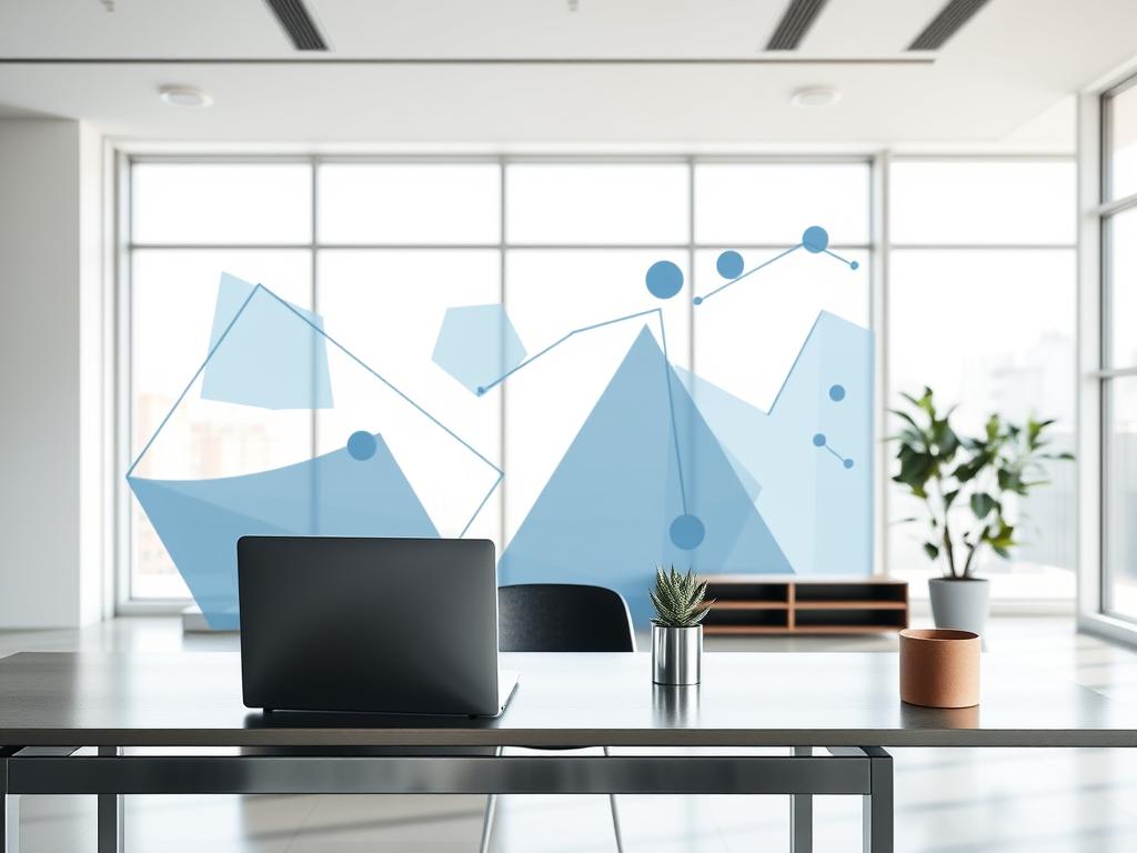 A serene, minimalist office setting with geometric shapes and lines representing the interconnected elements of risk management. In the foreground, a sleek, metal desk with a laptop and a succulent plant, conveying a sense of professionalism and balance. The middle ground features abstract shapes and graphs in shades of blue and grey, symbolizing the analytical and strategic aspects of risk assessment. The background showcases large windows, allowing natural light to filter in and create a calming, tranquil atmosphere. The overall composition conveys a sense of thoughtful, data-driven decision-making, essential for successful real estate investments. A serene, minimalist office setting with geometric shapes and lines representing the interconnected elements of risk management. In the foreground, a sleek, metal desk with a laptop and a succulent plant, conveying a sense of professionalism and balance. The middle ground features abstract shapes and graphs in shades of blue and grey, symbolizing the analytical and strategic aspects of risk assessment. The background showcases large windows, allowing natural light to filter in and create a calming, tranquil atmosphere. The overall composition conveys a sense of thoughtful, data-driven decision-making, essential for successful real estate investments.