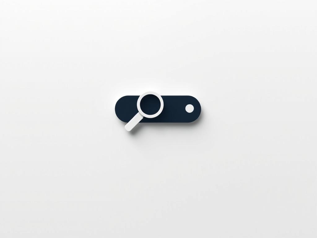 A sleek, modern logo design for a search feature, set against a clean, minimalist background. The primary element is a magnifying glass icon, rendered in a bold, geometric style that evokes a sense of efficiency and functionality. The icon is placed centrally, slightly elevated, and surrounded by negative space to draw the eye. Subtle lighting from the upper left casts a soft, directional shadow, adding depth and dimensionality. The overall composition exudes a professional, user-friendly aesthetic that would be well-suited for a web-based interface or digital application. A sleek, modern logo design for a search feature, set against a clean, minimalist background. The primary element is a magnifying glass icon, rendered in a bold, geometric style that evokes a sense of efficiency and functionality. The icon is placed centrally, slightly elevated, and surrounded by negative space to draw the eye. Subtle lighting from the upper left casts a soft, directional shadow, adding depth and dimensionality. The overall composition exudes a professional, user-friendly aesthetic that would be well-suited for a web-based interface or digital application.