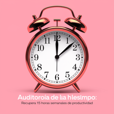auditoria de tiempo illustration for Auditoría de tiempo: Recupera 15 horas semanales de productividad